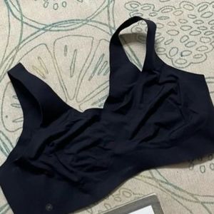 Honeylove V-Neck Pullover Bra in Black 3x